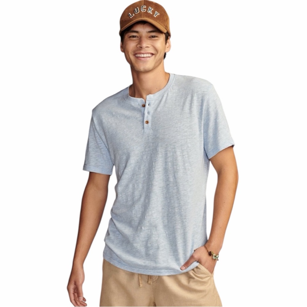 Lucky Brand Short Sleeve Henley